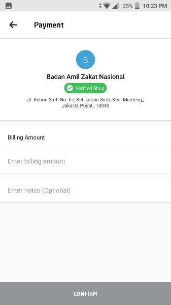 gojek sedekah online