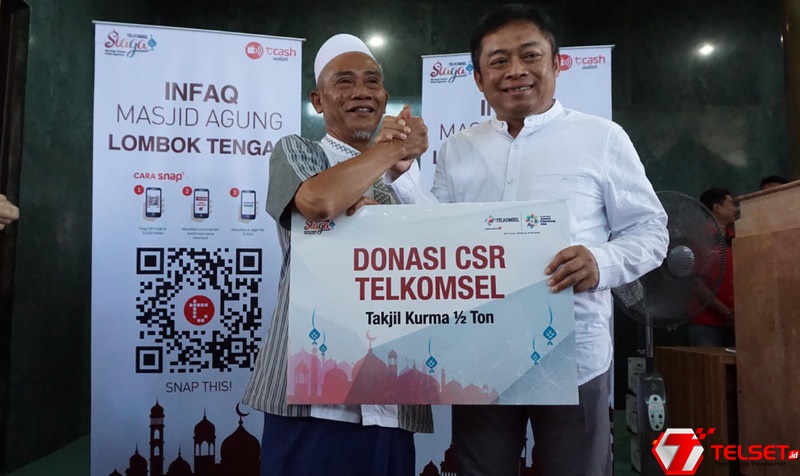 Telkomsel Donasi Kurma di Lombok 2