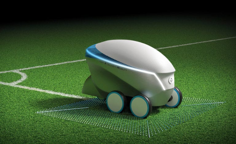 Jago Lukis, Robot Ini Bisa Gambar Garis Lapangan Bola