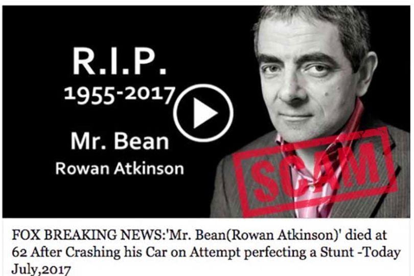 Hoaks, Berita Kematian Mr Bean Dipakai Penipuan