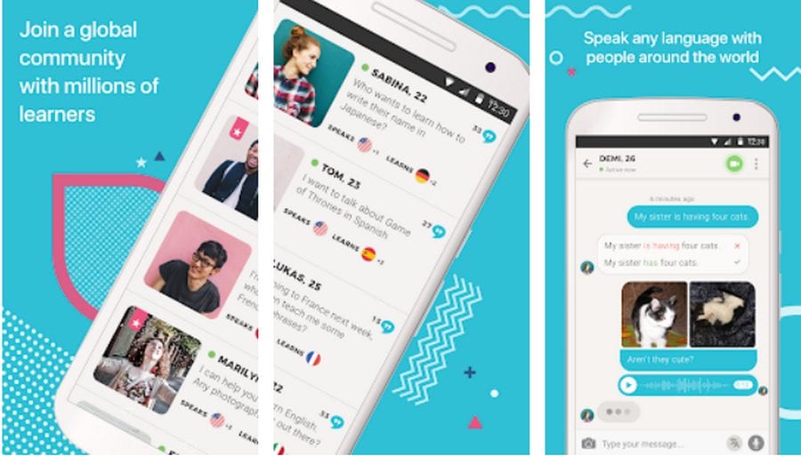 aplikasi belajar multi bahasa Tandem Language Exchange
