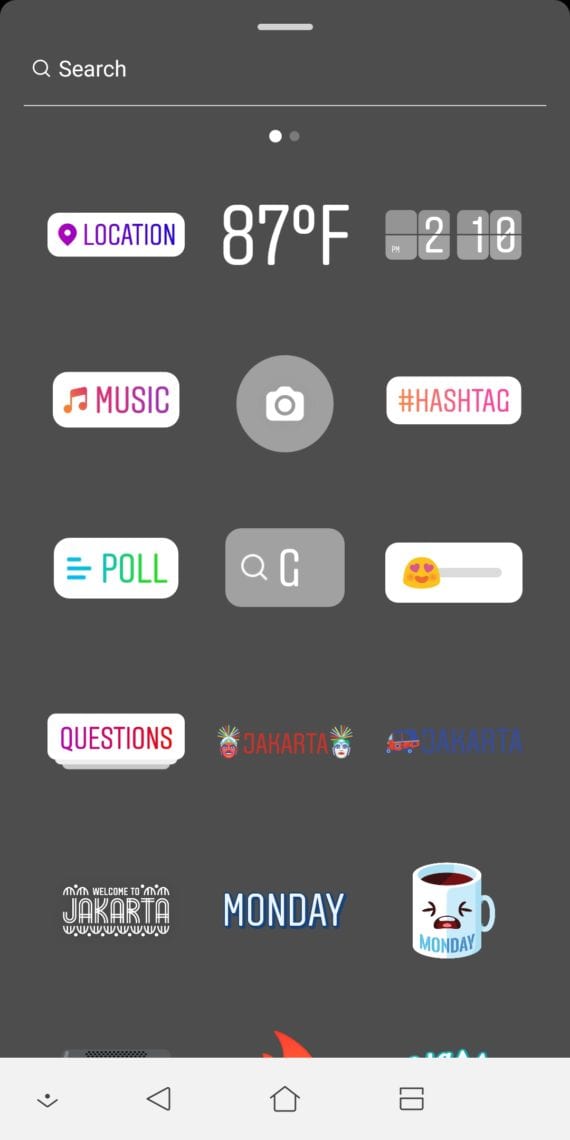 sticker music instagram