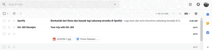 cara mengubah tampilan gmail