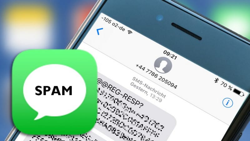 Spam di iMessage iPhone