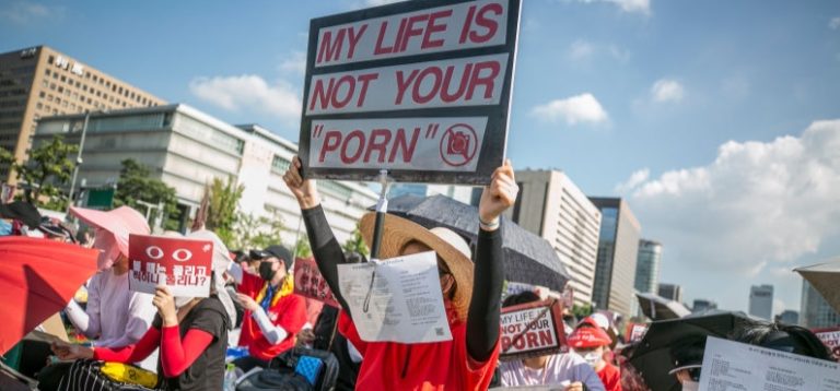 Ribuan Perempuan di Korsel Demo Protes Aksi Spycam