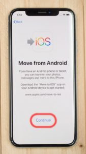 transfer file android ke iphone