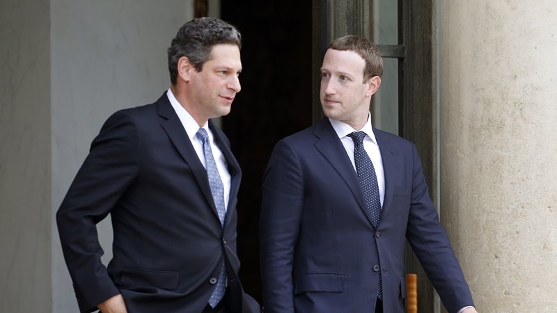 French President Emmanuel Macron Receives Members of  Facebook pecat