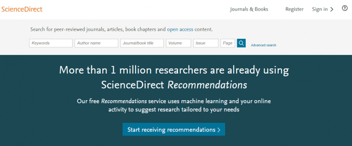 browser Science Direct