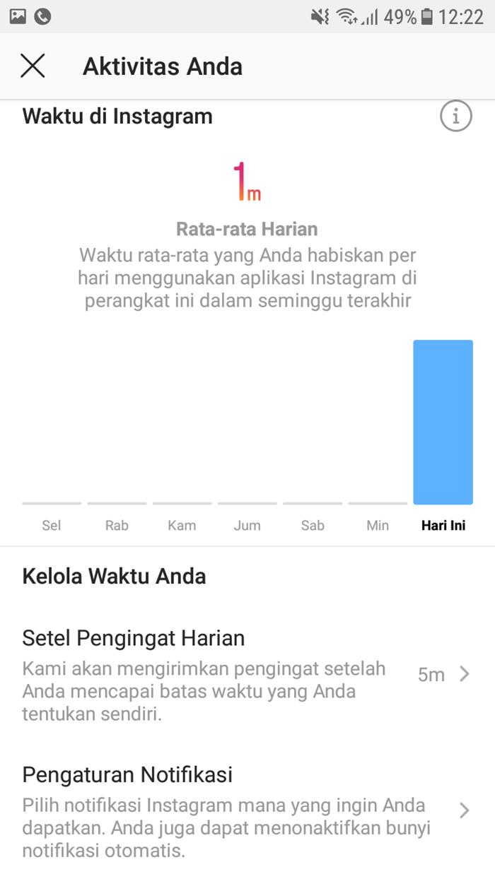 cara melihat aktivitas di ig