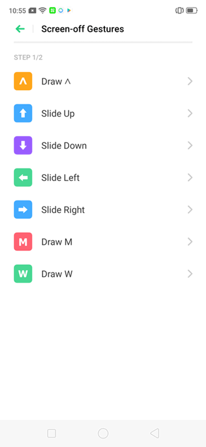 fitur tersembunyi Oppo "Screen-Off" Gestures