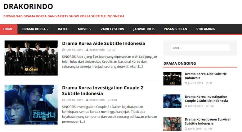 situs drama Korea subtitle Indonesia