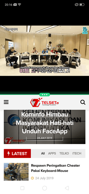 layar ganda oppo reno