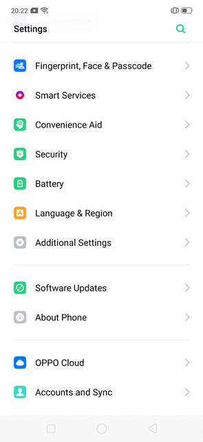 Smart Sidebar oppo reno
