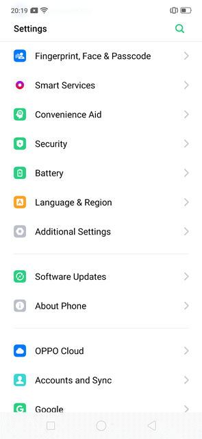 Smart Assistant oppo reno