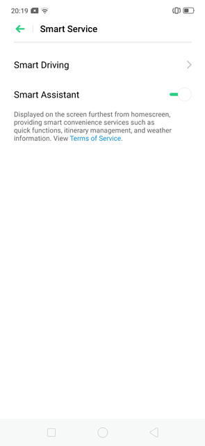 Smart Assistant oppo reno