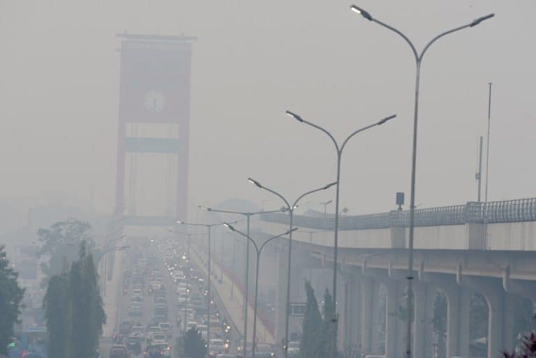 Kabut asap palembang