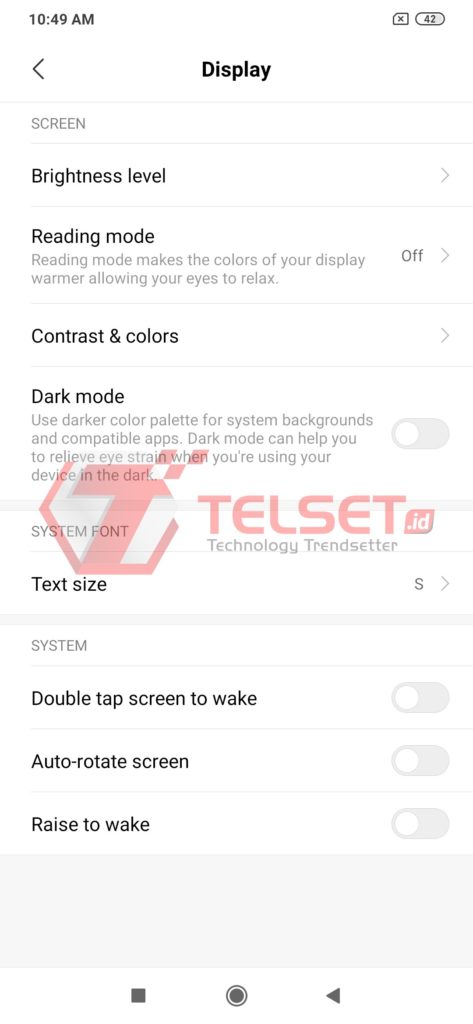 Dark Mode Redmi Note 8