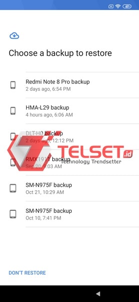 Pindah Ponsel lama ke Baru