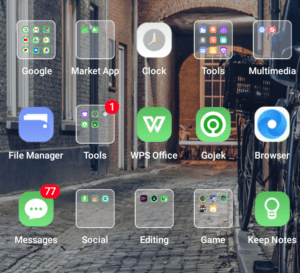 Tampilan Ponsel Android