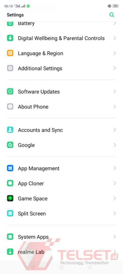 cara mengaktifkan dark mode di coloros 6