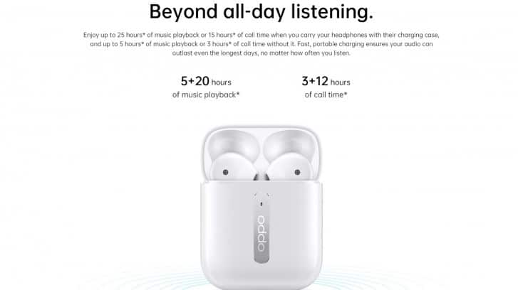 Oppo Umumkan Enco Free TWS, Earphone Wireless Tahan 25 Jam