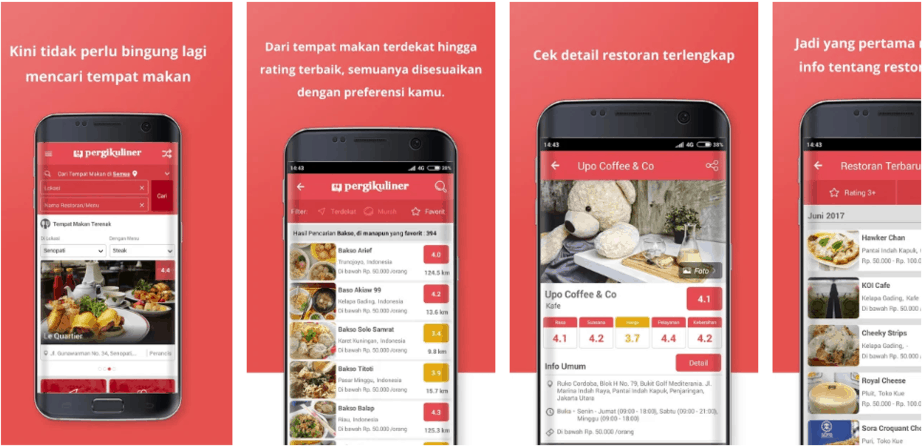 aplikasi tempat makan
