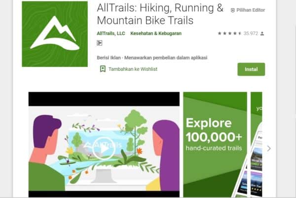 Aplikasi Pendaki Gunung AllTrails