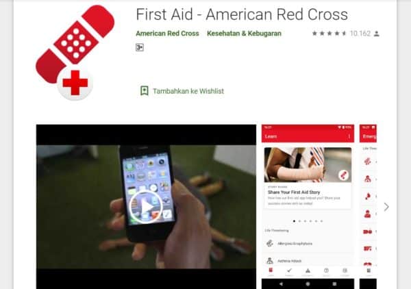 aplikasi untuk mendaki gunung First Aid 