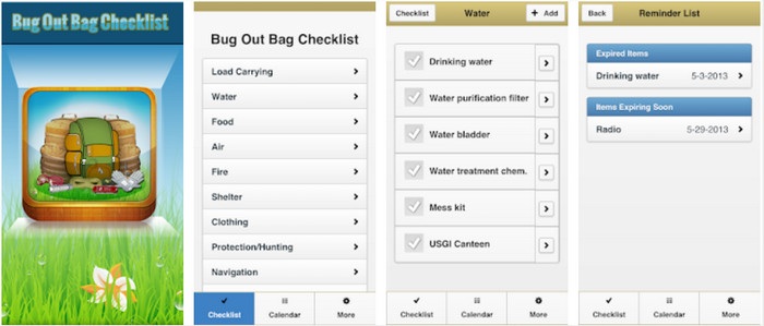 aplikasi naik gunung Bug Out Bag Survival Guide