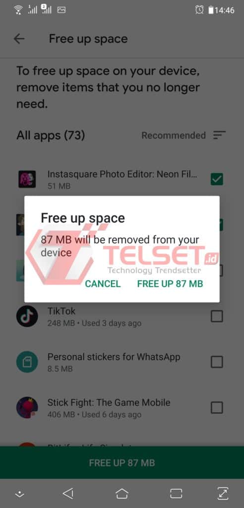 cara menghapus koleksi di play store