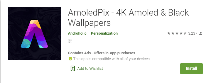 aplikasi wallpaper terbaru AmoledPix