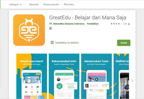 Aplikasi pembelajaran