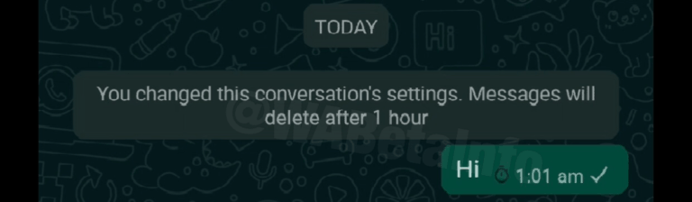 Hapus pesan WhatsApp Otomatis