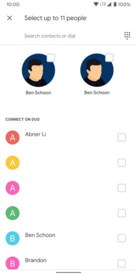 Google Duo 12 Orang