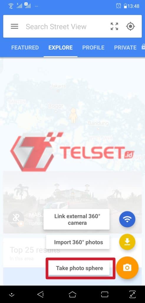 Ambil foto 360 derajat
