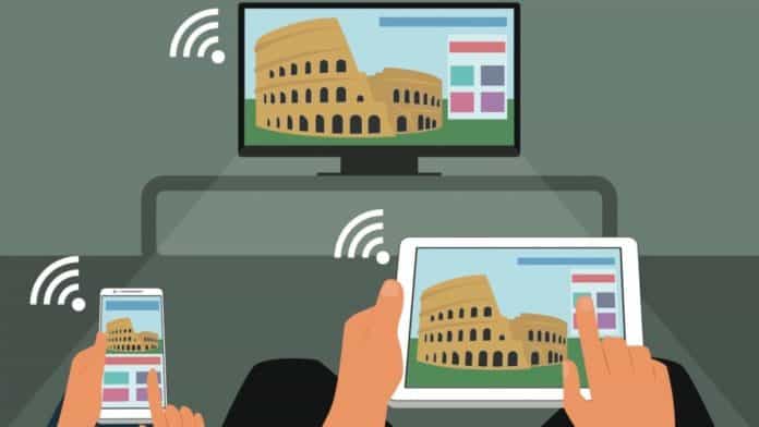 menyambungkan smartphone ke TV