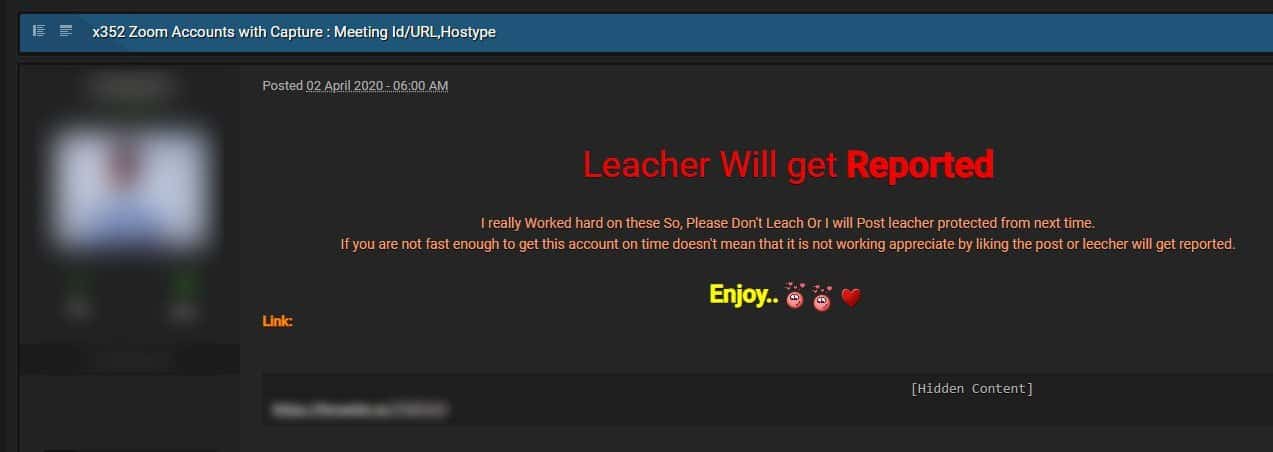 Akun Zoom Dark Web