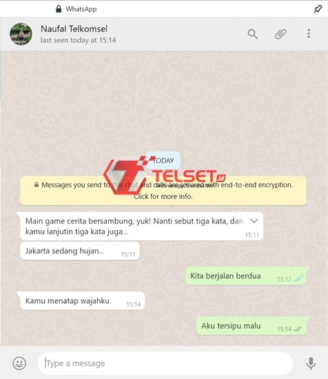 Permainan di WhatsApp