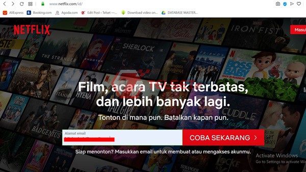 cara daftar netflix Jenius