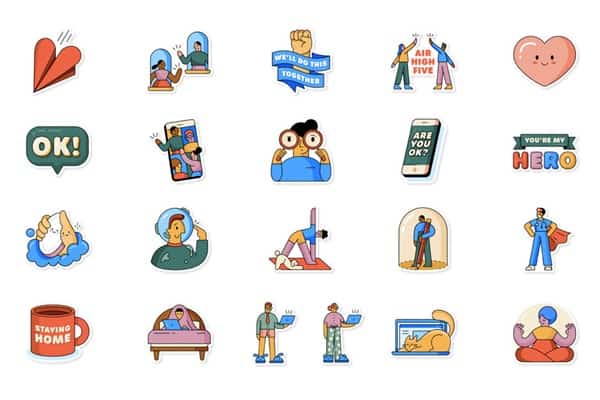Stiker WhatsApp WHO Covid-19