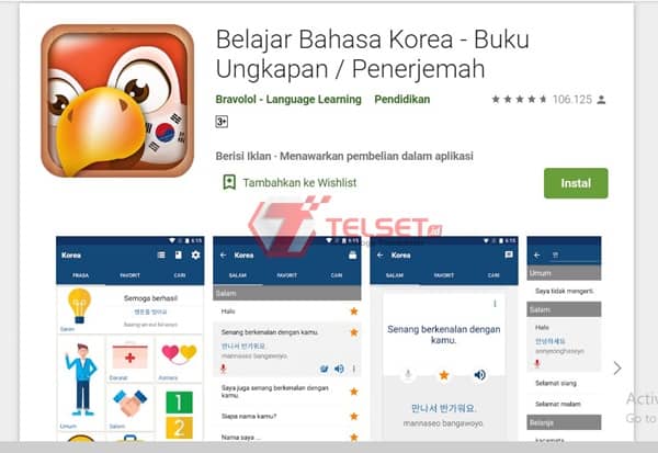 belajar bahasa korea online gratis