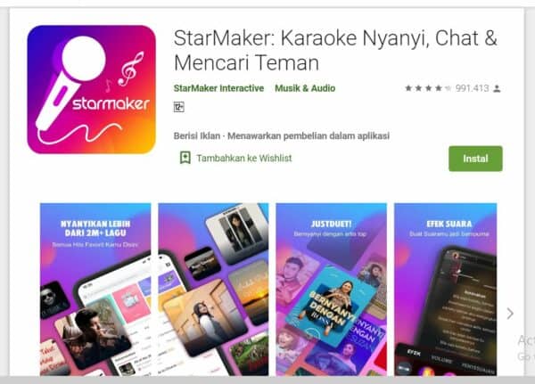Aplikasi Karaoke Android StarMaker