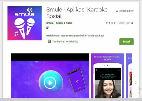 Aplikasi Karaoke Android smule