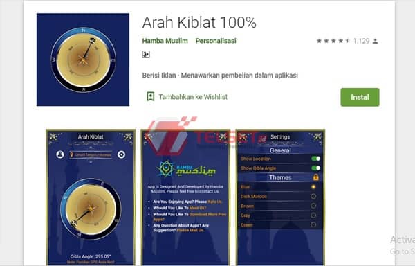 aplikasi arah Kiblat 