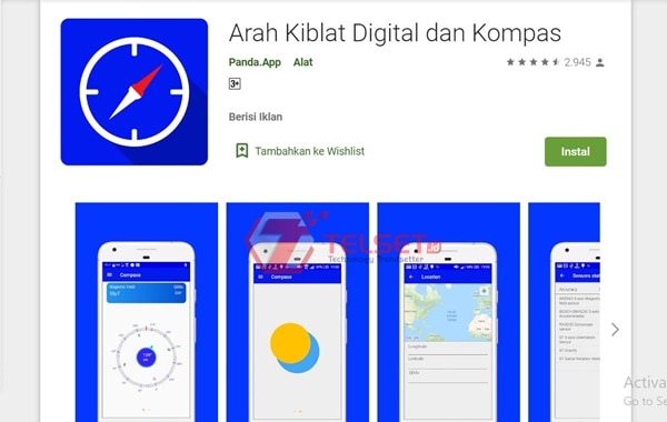 arah kiblat sholat