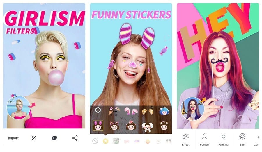 Aplikasi kamera Selfie Android