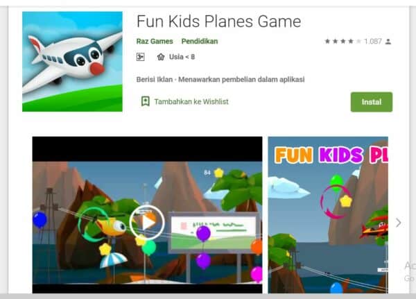 Fun Kids Planes Game