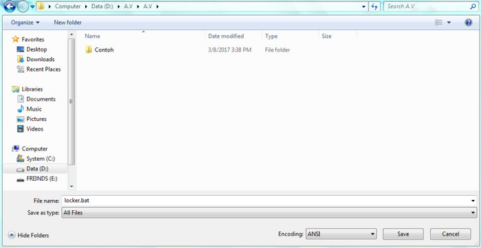 cara mengunci folder di komputer