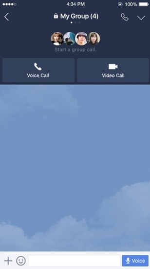 Line Group Call