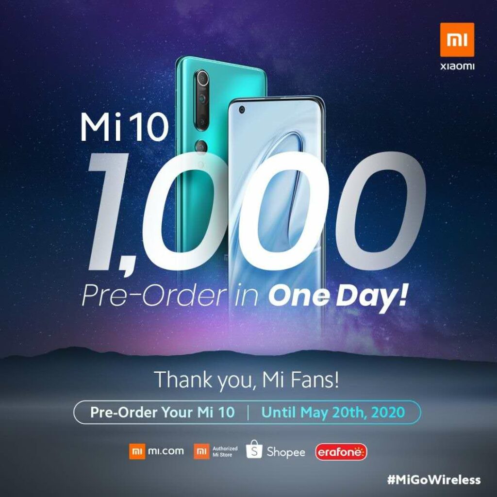 Pre order Mi 10
